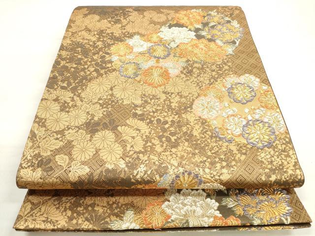 平和屋着物◎六通柄袋帯 美しき憧れ 金糸 正絹 逸品 DABD3805xg