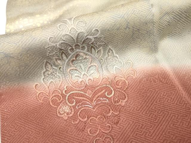 平和屋着物▼中国三大刺繍 スワトウ刺繍 汕頭刺繍 訪問着 道長正倉院花文 暈し染 金彩 正絹 逸品 DABD5114fe