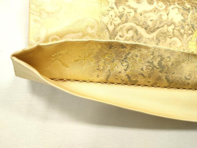 平和屋着物▼六通柄袋帯 唐織 天平名宝 金糸 正絹 逸品 DABD5206fe