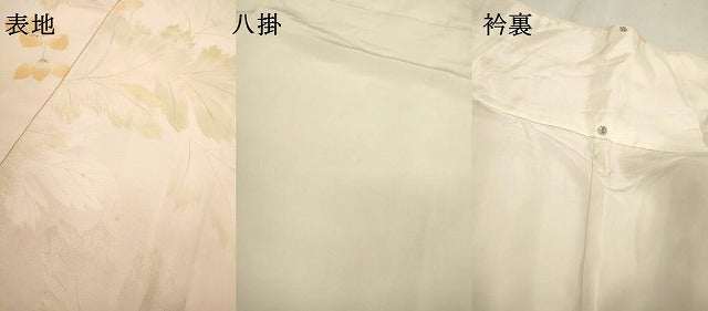 平和屋着物▼上質な小紋 地紋起こし 手描き 草花 正絹 逸品 DABD5395fe