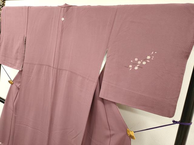 平和屋着物▼訪問着 作家物 総刺繍 吹き寄せ花文 金糸 正絹 逸品 DABD5409fe
