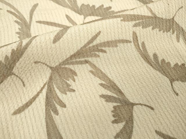 平和屋着物▽上質な小紋 単衣 舞花 鬼しぼ縮緬 正絹 逸品 DABD5464fe