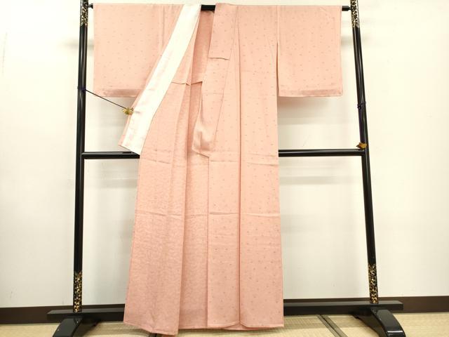 平和屋着物▽上質な小紋 単衣 花尽くし 正絹 逸品 未使用 DABD5864fe