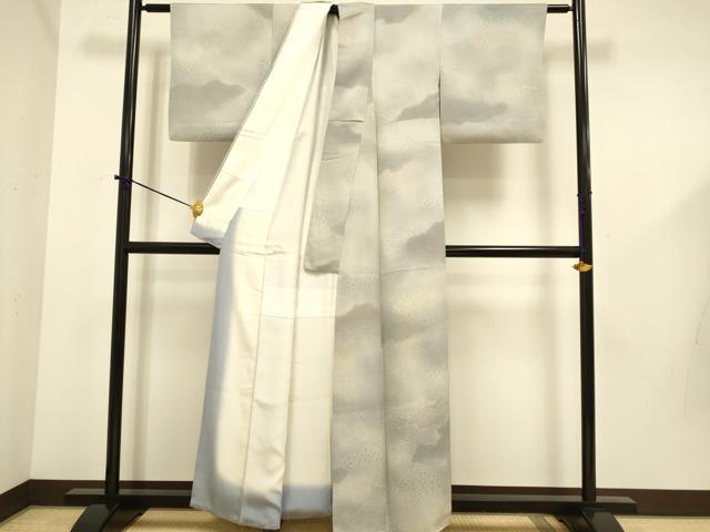 平和屋着物■上質な小紋 作家物 いろ彩 雲取吉祥文 正絹 逸品 DABD6031du