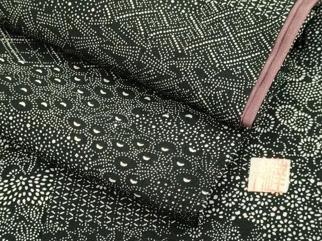 平和屋着物●江戸小紋 作家物 エ霞小紋柄 正絹 逸品 DABD6112du