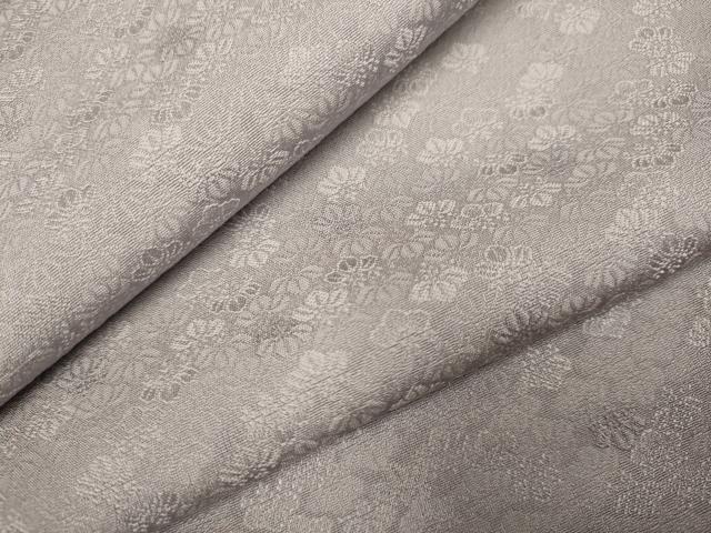 平和屋着物●上質な色無地　桐地紋　鳩羽鼠色　正絹　逸品　DABD6122du 平和屋着物○上質な色無地 桐地紋 鳩羽鼠色 正絹 逸品
