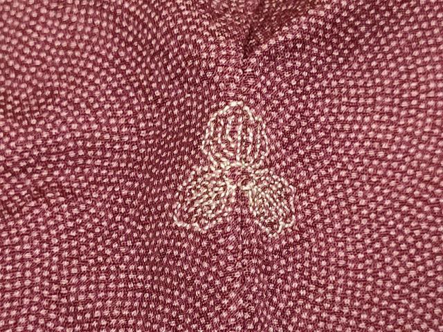 平和屋着物●伝統工芸師 服部光擴 江戸小紋 鮫小紋柄 正絹 逸品 未使用 DABD6132du