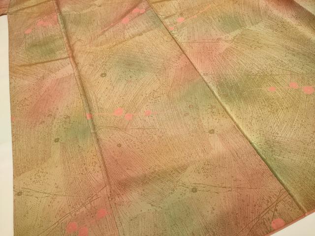 平和屋着物■上質な小紋 枝花文 暈し染め 正絹 逸品 DABD6201du