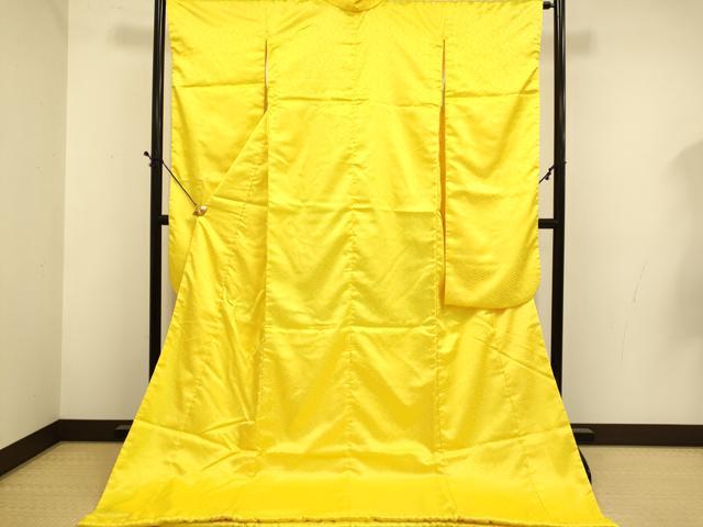 平和屋本店●掛下・帯セット 打掛 和装 婚礼 花嫁 結婚式 神社挙式 紗綾形地紋 向日葵色 DABD6244du