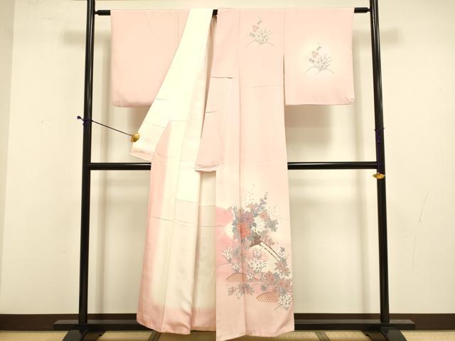 平和屋着物■訪問着 花車文 暈し染め 金彩 正絹 逸品 DABD6388du