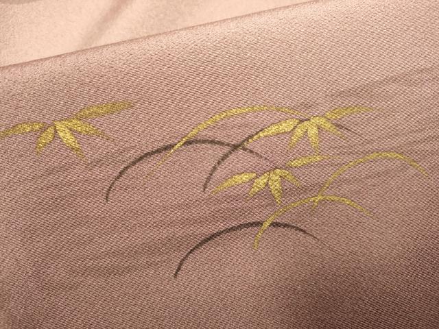 平和屋着物■訪問着 芝笹文 暈し染め 金彩 正絹 逸品 DABD6402du