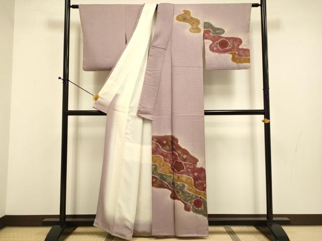平和屋着物■訪問着 絞り 辻が花 金彩 正絹 逸品 DABD6408du