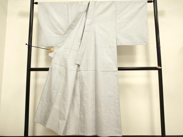 平和屋着物▽男性 本場大島紬 白大島 単衣 一元絣 正絹 逸品 DABD6504du