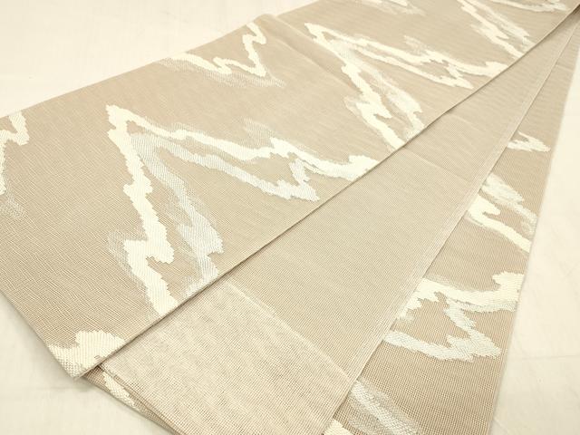 平和屋着物*夏物 六移柄袋帯 流水文 三越扱い 正絹 逸品 DABD6526cm