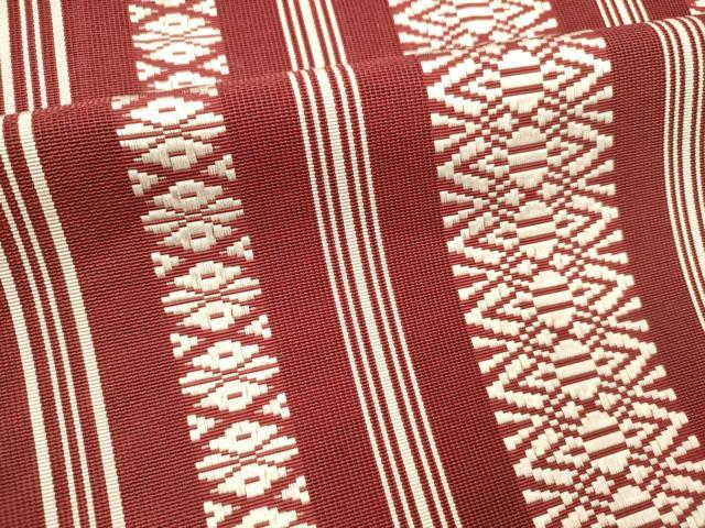 平和屋着物*夏物 本場筑前博多織 八寸名古屋帯 紗献上 正絹 逸品 DABD6534cm