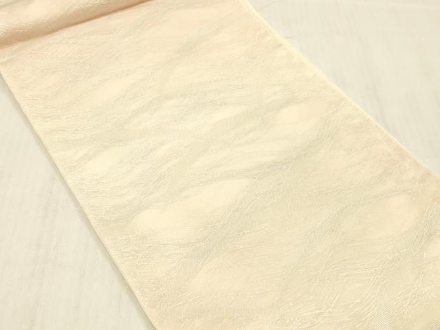 平和屋着物*夏物 六通柄 本袋帯 雪芝文 銀糸 正絹 逸品 DABD6544cm