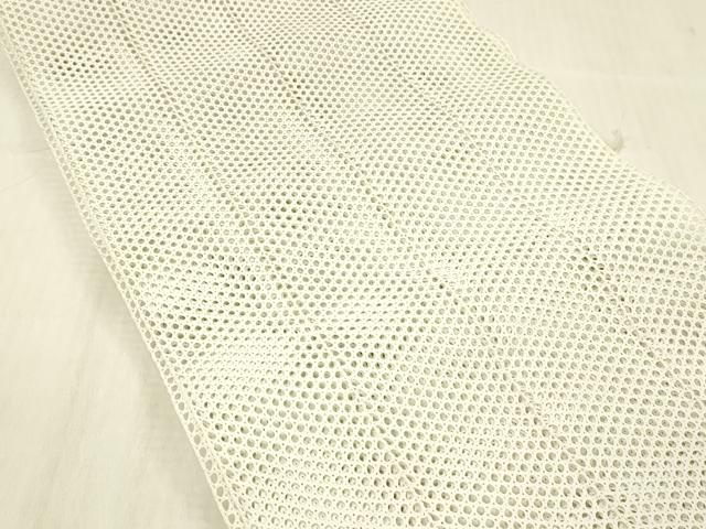 平和屋着物*夏物 八寸名古屋帯 藍白色 DABD6563cm