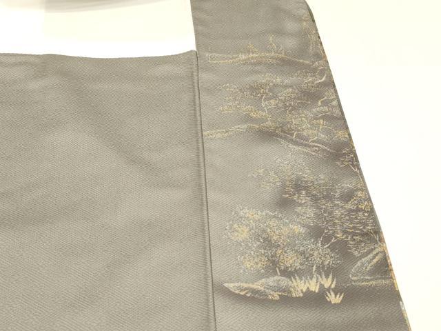 平和屋着物■訪問着 風景文 金銀彩 正絹 逸品 DABD6743cm