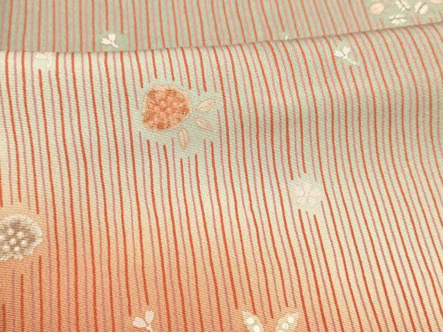平和屋着物■訪問着 舞花文 暈し染め 正絹 逸品 DABD6844cm