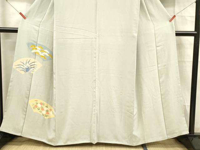 平和屋着物■豪華色留袖 地紙草花文 正絹 逸品 DABD6849cm