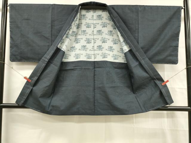 平和屋着物■男性 本場大島紬 アンサンブル 100亀甲 総詰め 正絹 逸品 未使用 DABD6851cm
