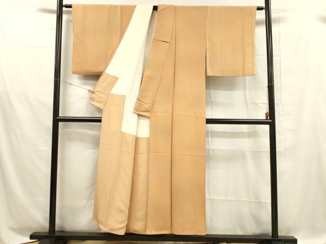 平和屋着物■上質な小紋 舞花文 暈し染め 正絹 逸品 DABD6854cm