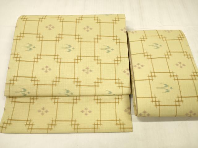 平和屋着物*夏物 つけ帯 琉球絣文様 DABD6912cm