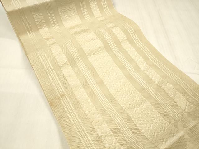 平和屋着物*夏物 博多織 八寸名古屋帯 紗献上 丁子色 DABD6919cm
