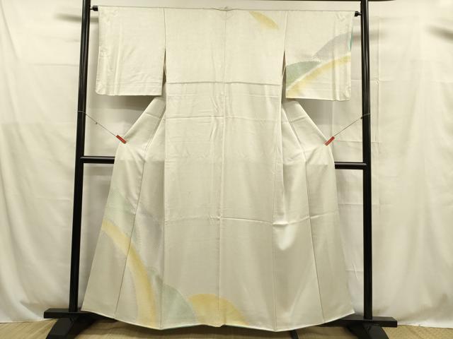 平和屋着物■訪問着 絞り 抽象文様 正絹 逸品 DABD6955cm
