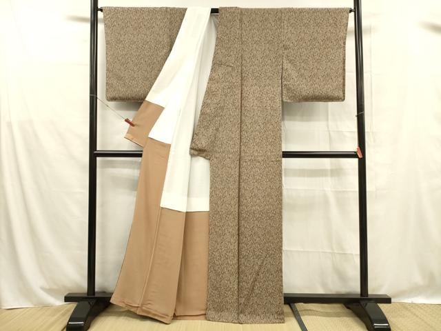 平和屋着物■上質な小紋 抽象文様 正絹 逸品 DABD6960cm