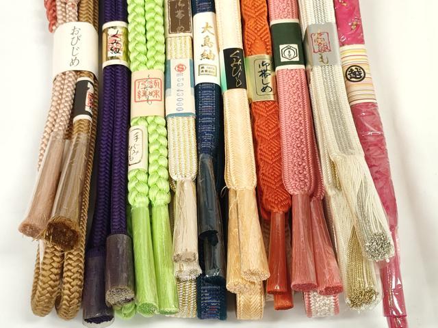 平和屋着物●和装小物 帯締め10本セット 礼装用 手組紐 大島紬 高麗組 金銀糸 三越扱い 逸品 未使用 DABD7062zzz