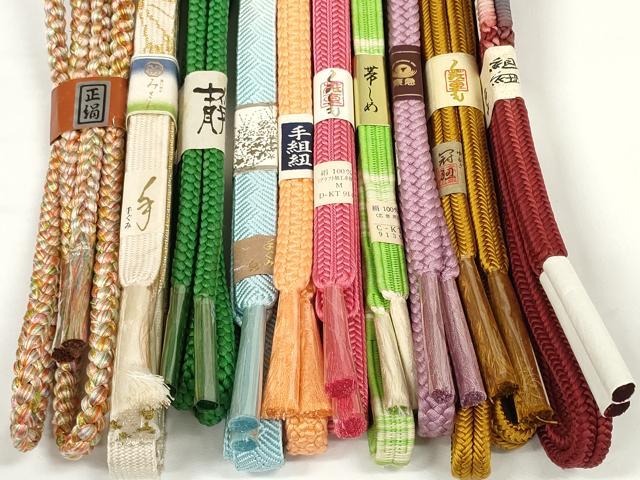 平和屋着物●和装小物 帯締め10本セット 礼装用 組紐 高麗組 冠組 金糸 東急百貨店扱い 逸品 未使用 DABD7070zzz