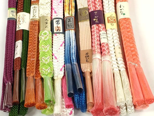 平和屋着物●和装小物 帯締め10本セット 組紐 高麗組 丸源氏組 金糸 そごう・さが美扱い 逸品 未使用 DABD7088zzz