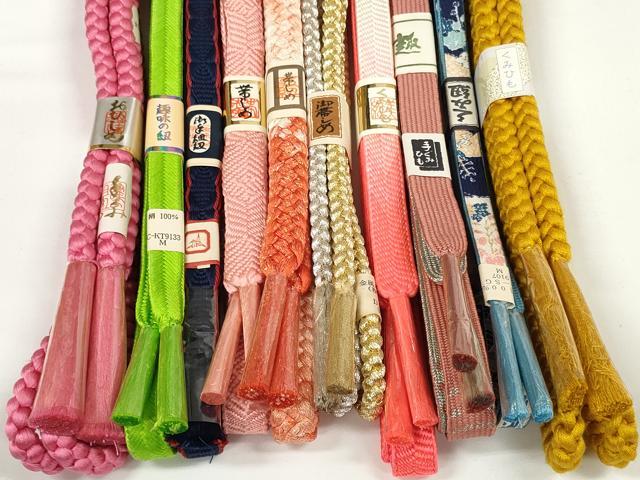 平和屋着物●和装小物 帯締め10本セット 礼装用 組紐 高麗組 笹浪組 金銀糸 逸品 未使用 DABD7097zzz