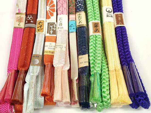 平和屋着物●和装小物 帯締め10本セット 組紐 高麗組 笹浪組 金糸 鈴乃屋扱い 逸品 未使用 DABD7100zzz