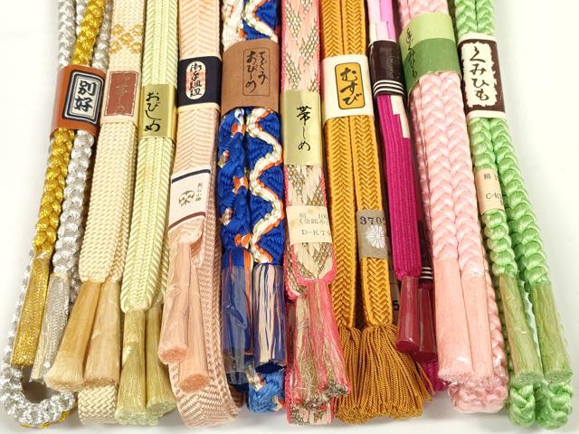 平和屋着物●和装小物 帯締め10本セット 礼装用 組紐 笹浪組 金銀糸 小田急百貨店扱い 逸品 未使用 DABD7101zzz