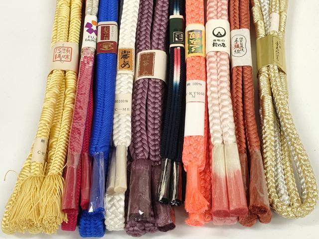 平和屋着物●和装小物 帯締め10本セット 礼装用 手組紐 角八つ組 金銀糸 鈴乃屋扱い 逸品 未使用 DABD7110zzz