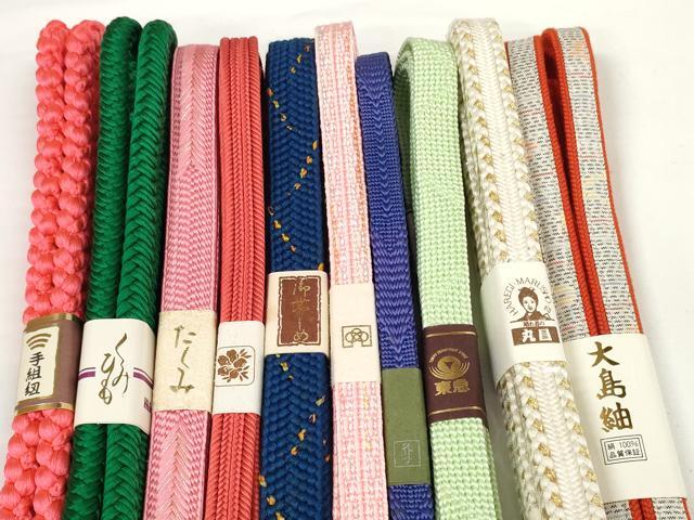 平和屋着物●和装小物 帯締め10本セット 礼装用 組紐 大島紬 金糸 東急百貨店扱い 逸品 未使用 DABD7114zzz
