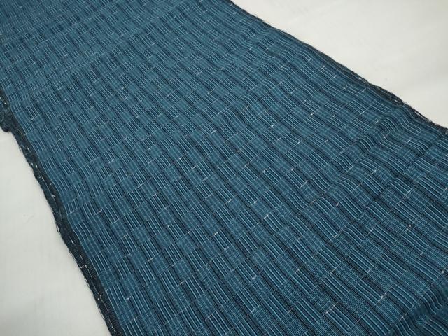 平和屋着物*夏物 阿波しじら織 浴衣 反物 着尺 三尽くし 綿 逸品 未使用 DABD7143zzz