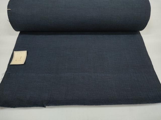 平和屋着物*夏物 浴衣 反物 着尺 紺色 小田急百貨店扱い 綿 逸品 未使用 DABD7144zzz