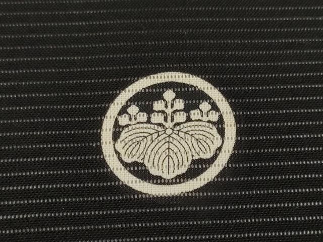 平和屋着物*夏物 黒紋付 黒反物 着尺 駒絽 みかど織 逸品 未使用 DABD7181zzz