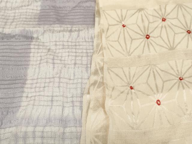 平和屋着物*夏物 和装小物 帯揚げ10枚セット 絽 柄絞り 刺繍 流水 市松 麻の葉地紋 全て正絹 逸品 DABD7276zzz