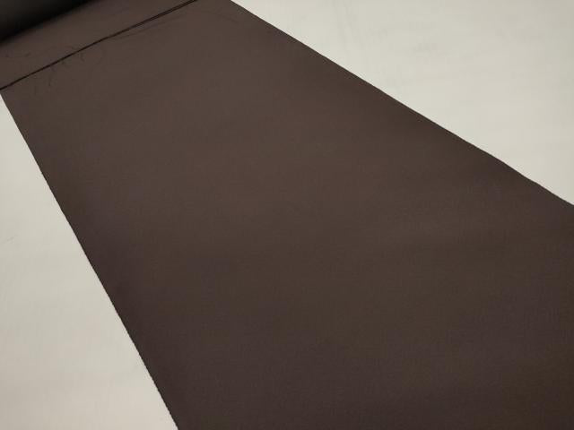 平和屋着物▼色無地 解き反物 着尺 八掛付き 黒鳶色 逸品 DABD7319zzz