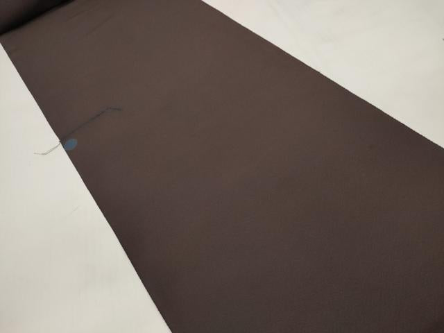 平和屋着物▼色無地 解き反物 着尺 八掛付き 黒鳶色 逸品 DABD7319zzz