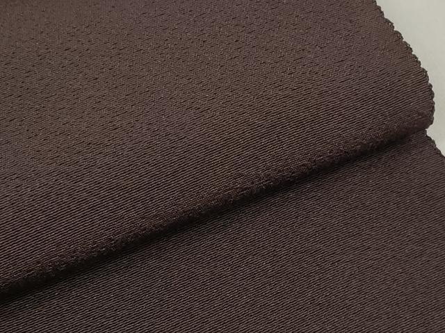 平和屋着物▼色無地 解き反物 着尺 八掛付き 黒鳶色 逸品 DABD7319zzz