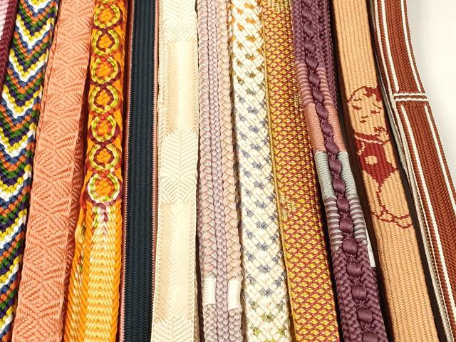 平和屋着物●和装小物 帯締め20本セット 手組紐 高麗組 笹浪組 唐組 奈良組 金糸 未使用品あり 逸品 DABD7506zzz