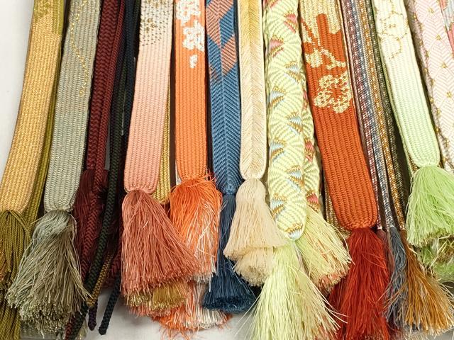 平和屋着物●和装小物 帯締め20本セット 礼装用 高麗組 笹浪組 唐組 鴨川組 大和組 あわじ玉 小田巻 金糸 たこ足房 逸品 DABD7524zzz