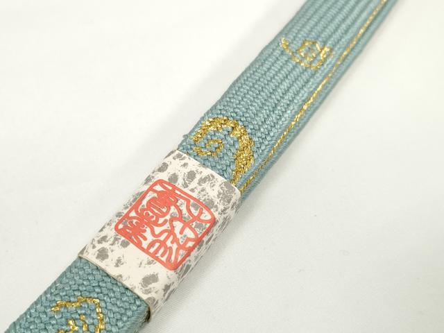 平和屋着物●和装小物 帯締め・帯揚げセット 芝 松竹梅 金彩 高麗組 金糸 逸品 未使用 DABD7641zzz