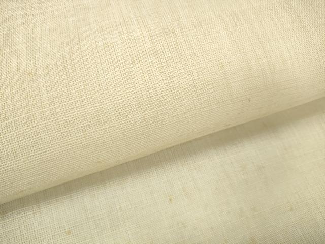 平和屋着物*夏物 西陣 名古屋帯 帯反物 香色 麻 逸品 未使用 DABD7716zzz
