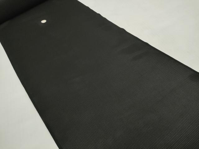 平和屋着物*夏物 黒紋付 黒反物 着尺 駒絽 堅牢染 泥染 神路黒 逸品 未使用 DABD7778zzz